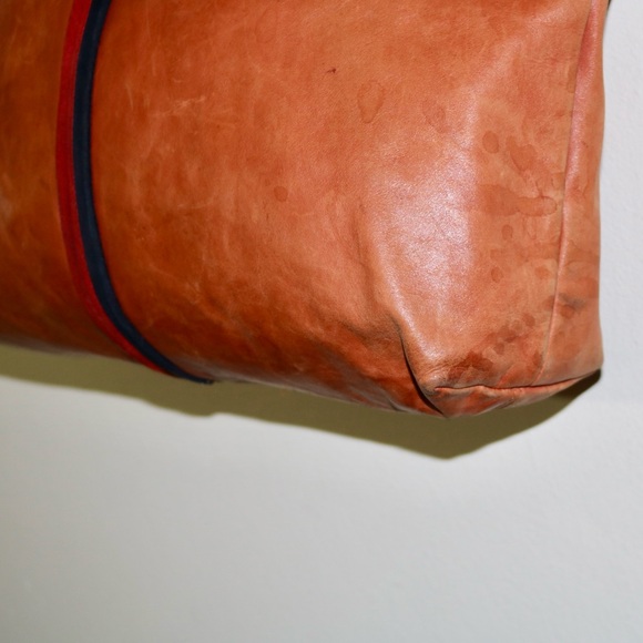 Clare V. Racer Zip-Top Tote Bag in Camel Tan - Picture 9 of 16